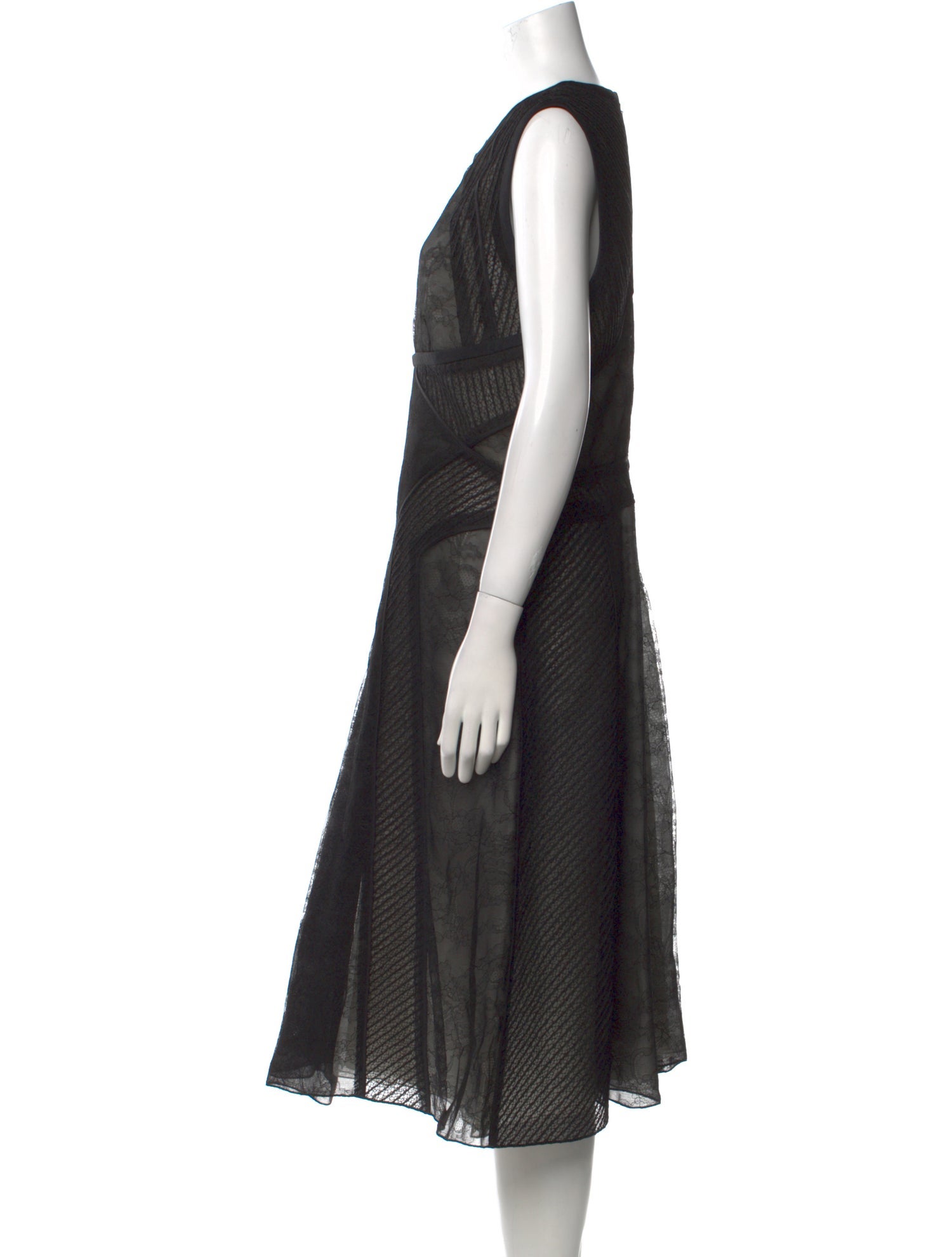 J. Mendel Printed Midi Length Dress