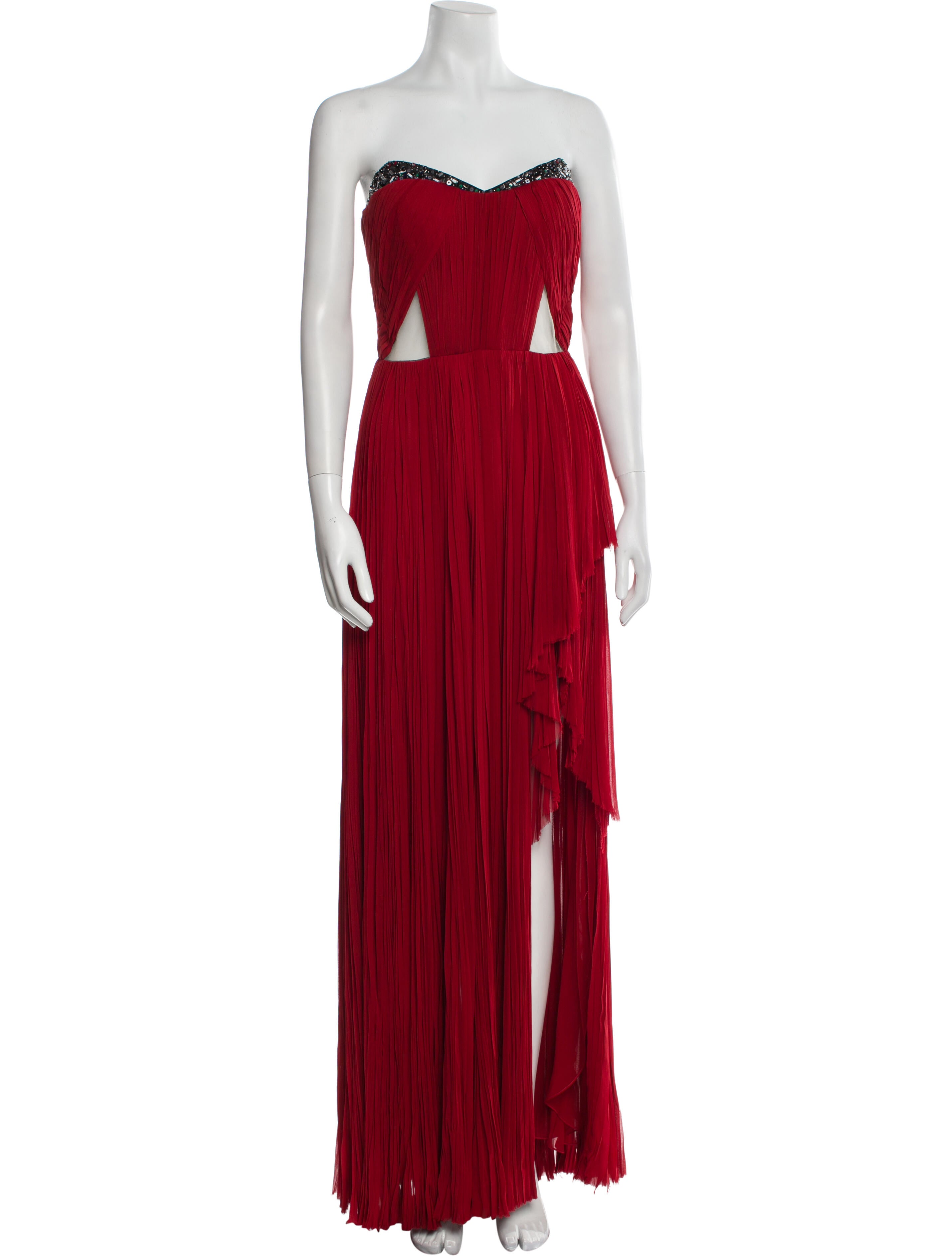 J. Mendel Silk Long Dress