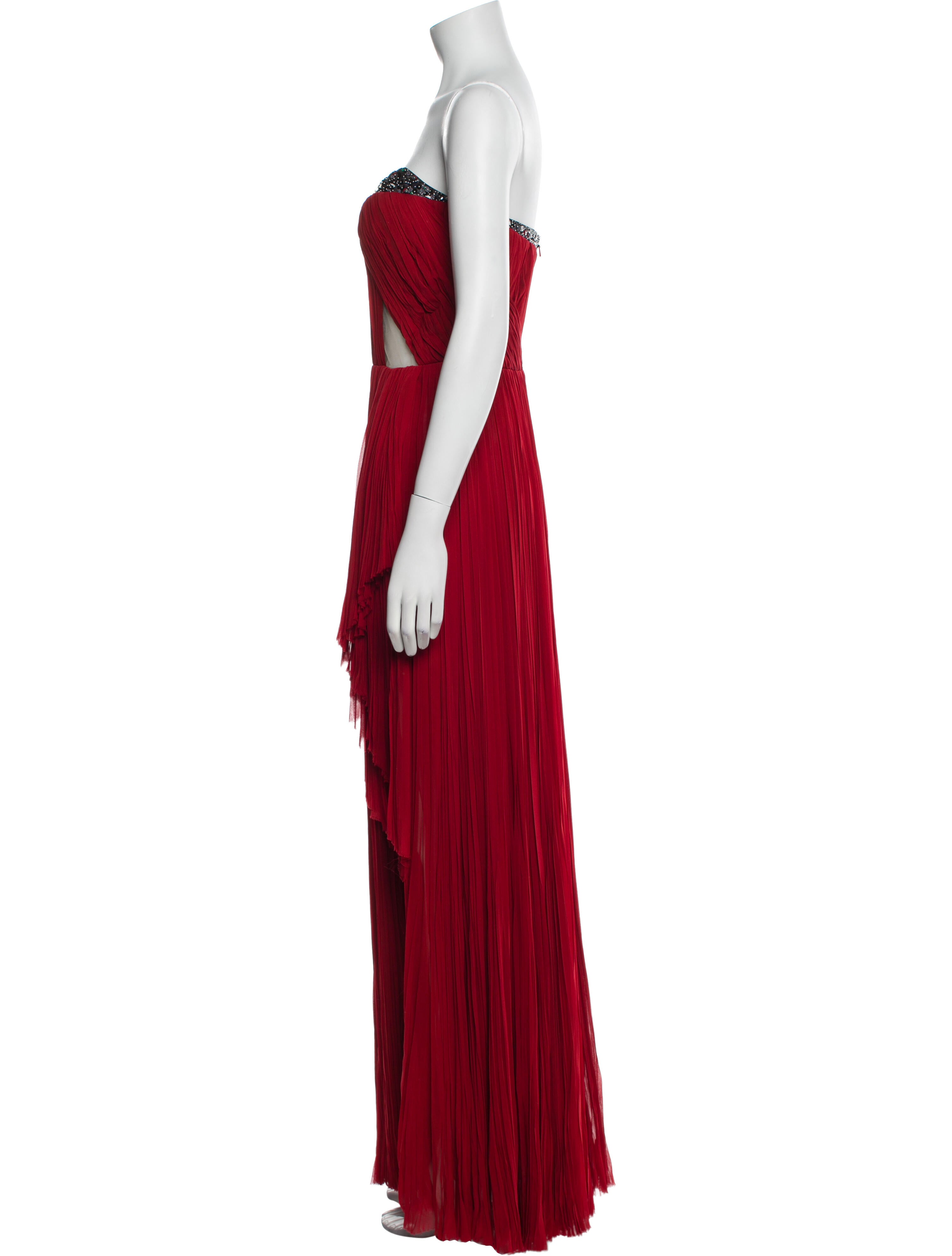J. Mendel Silk Long Dress