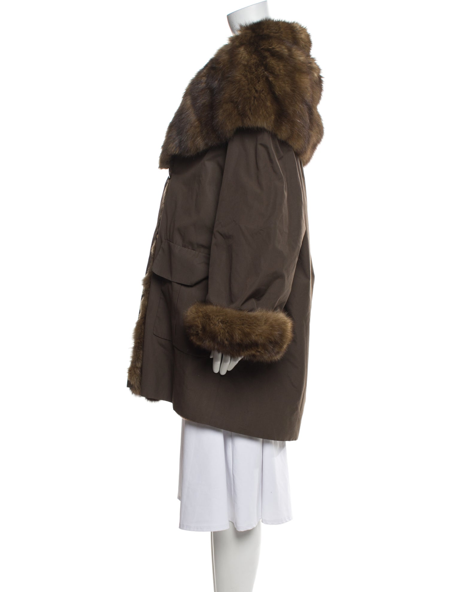 J. Mendel Mink Faux Fur Coat