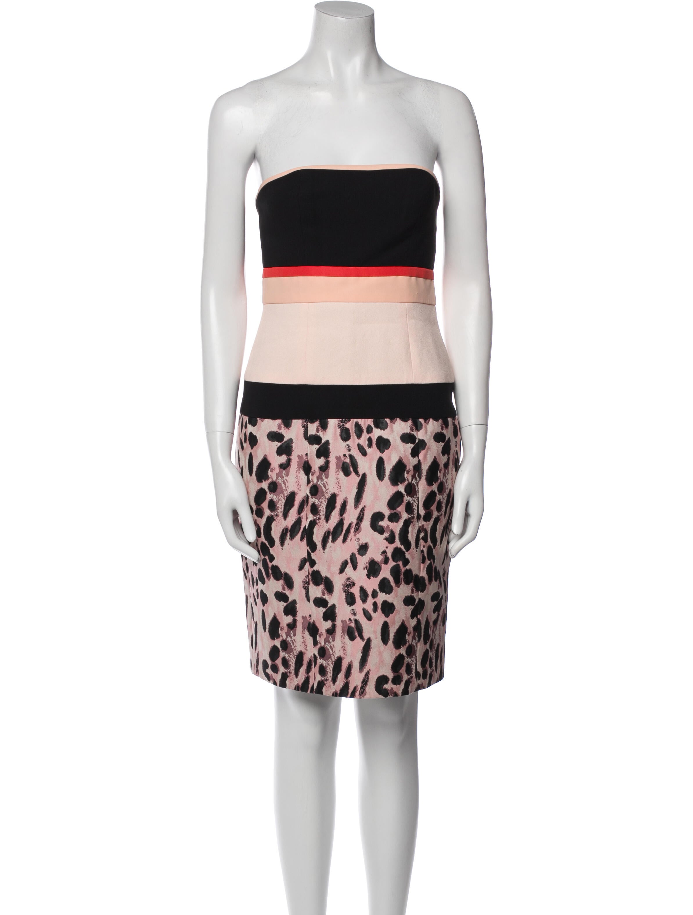 J. Mendel Printed Knee-Length Dress w/ Tags