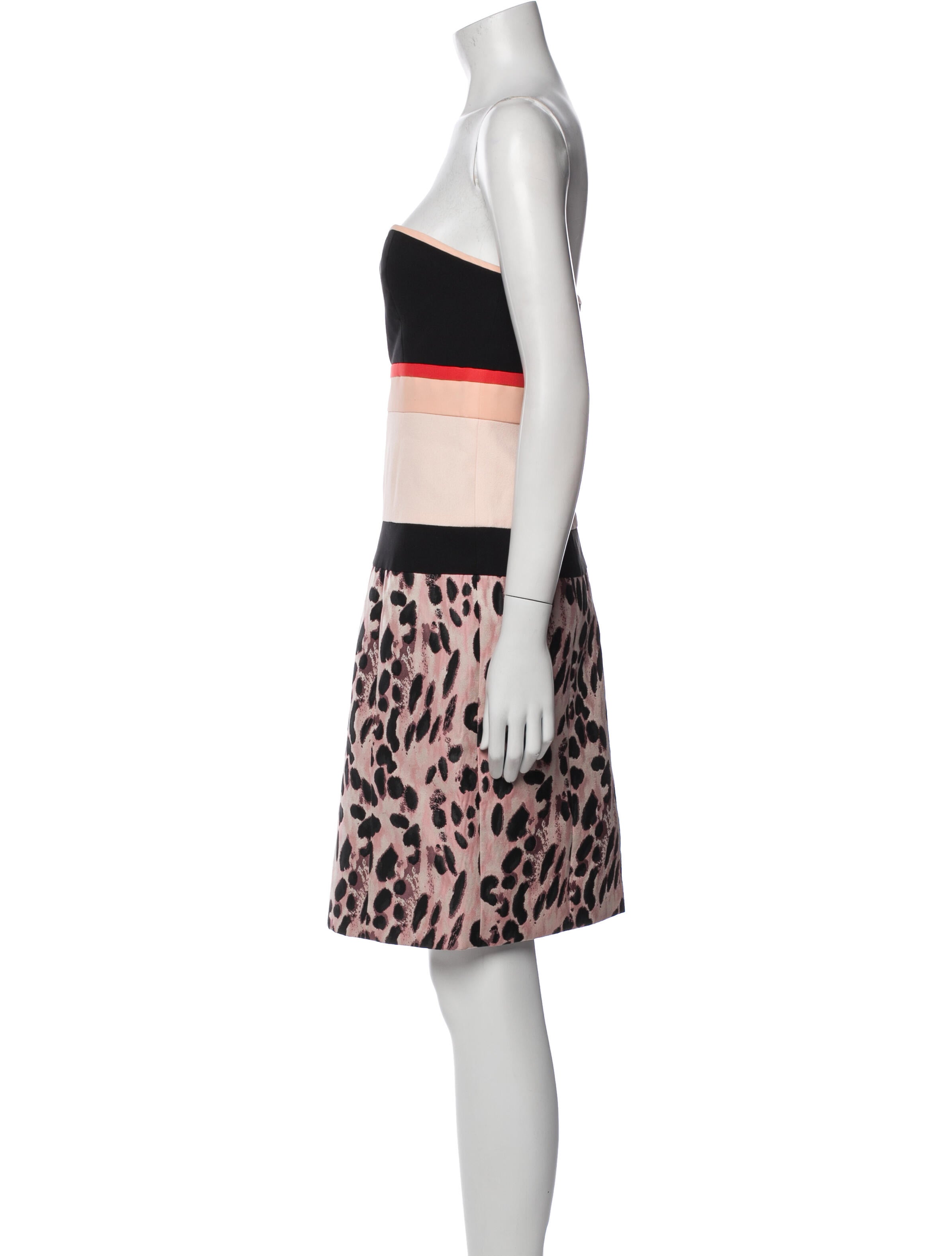 J. Mendel Printed Knee-Length Dress w/ Tags