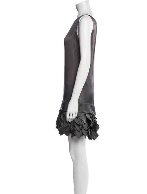 J. Mendel Bateau Neckline Mini Dress