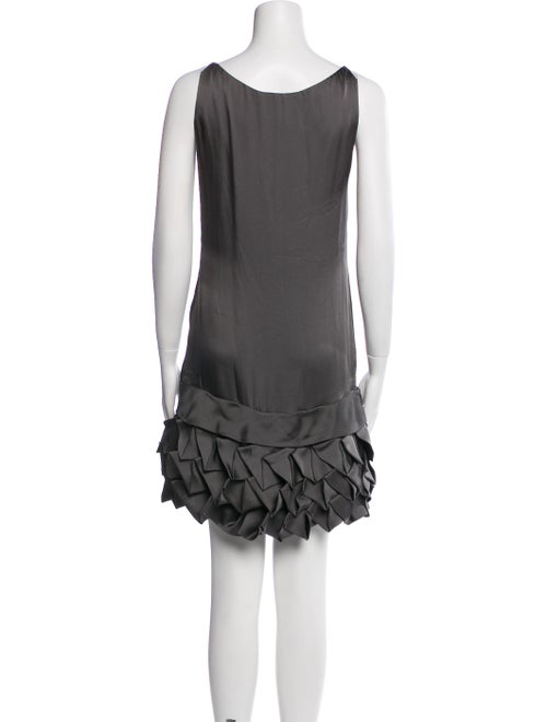 J. Mendel Bateau Neckline Mini Dress