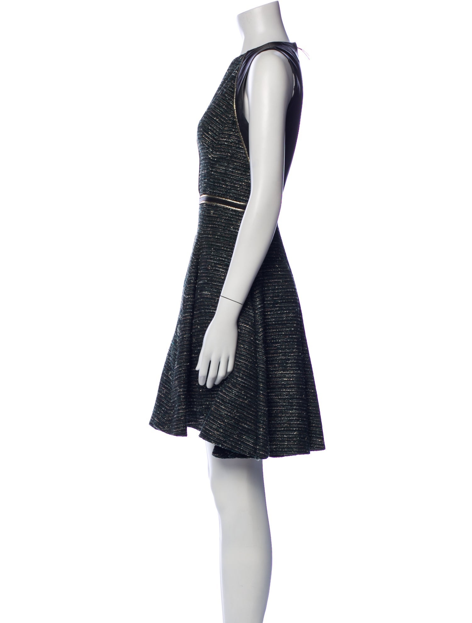 J. Mendel Striped Mini Dress