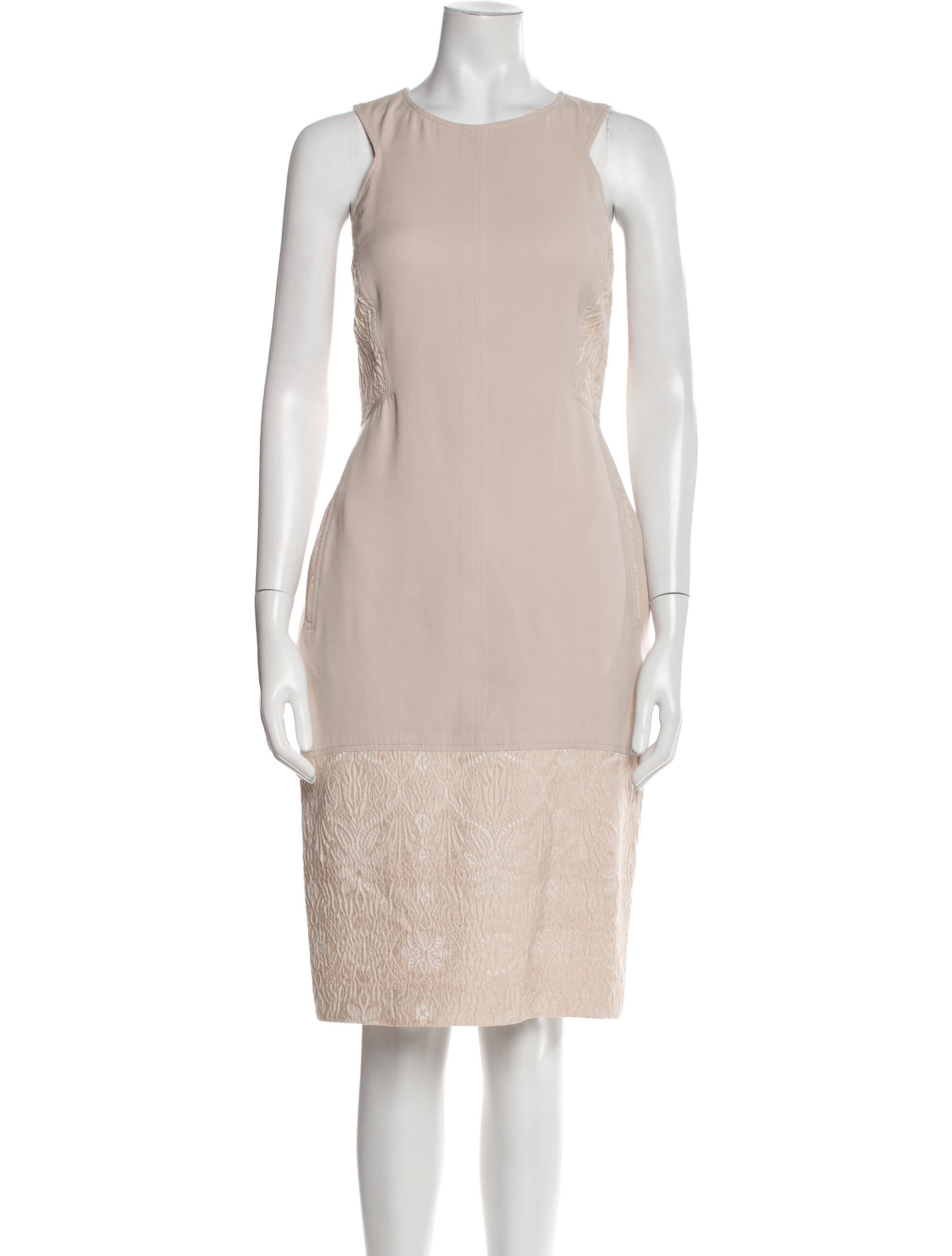 J. Mendel Scoop Neck Knee-Length Dress
