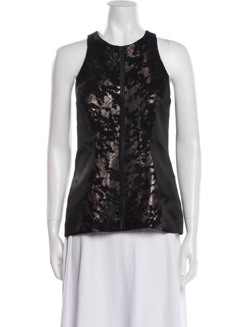 J. Mendel Crew Neck Sleeveless Top