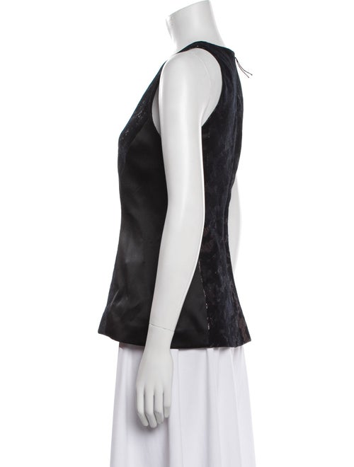 J. Mendel Crew Neck Sleeveless Top