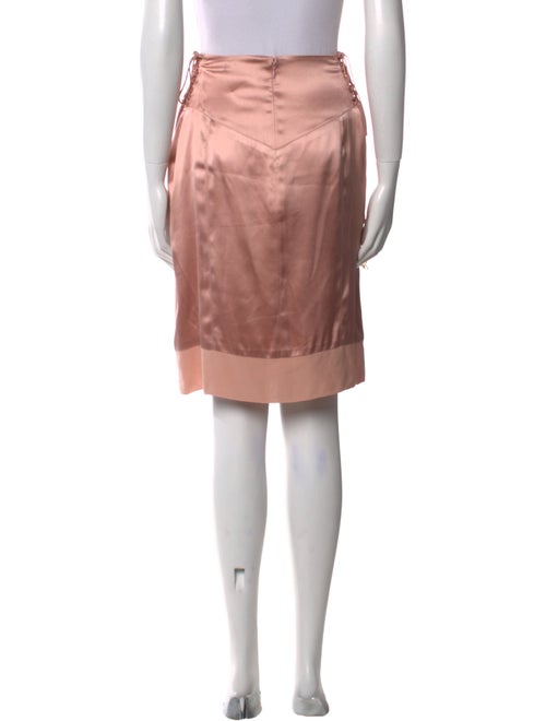 J. Mendel Braided Accents Knee-Length Skirt