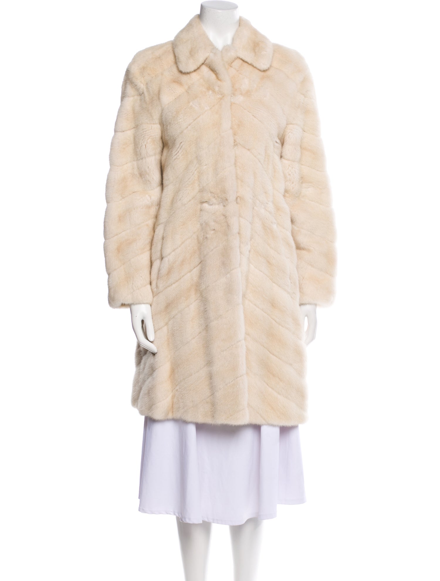 J. Mendel Vintage Mink Faux Fur Coat