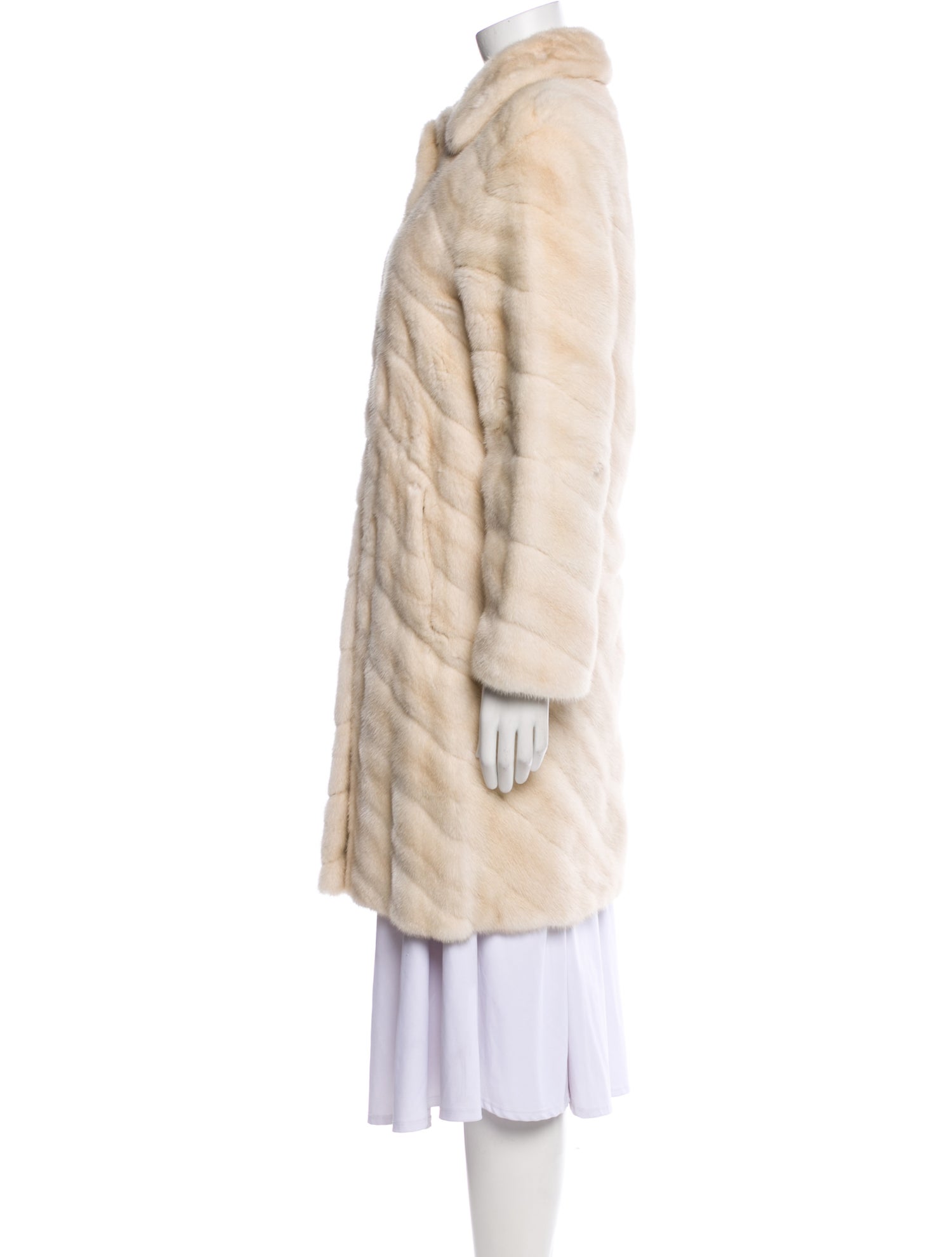J. Mendel Vintage Mink Faux Fur Coat