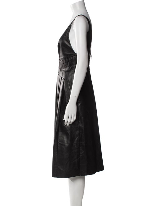 J. Mendel Leather Midi Length Dress