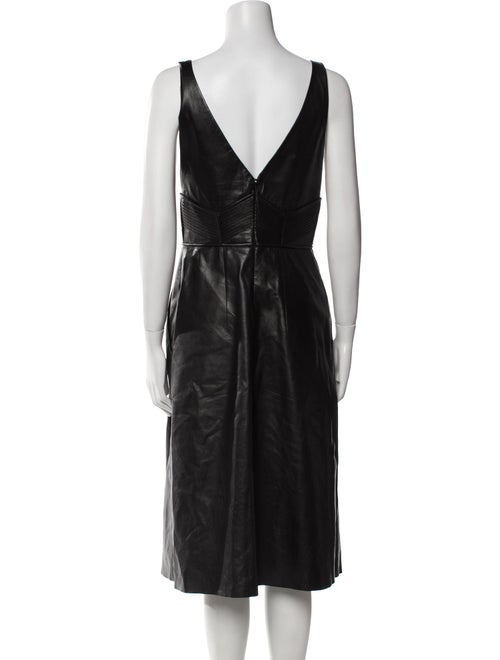 J. Mendel Leather Midi Length Dress