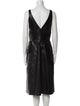 J. Mendel Leather Midi Length Dress