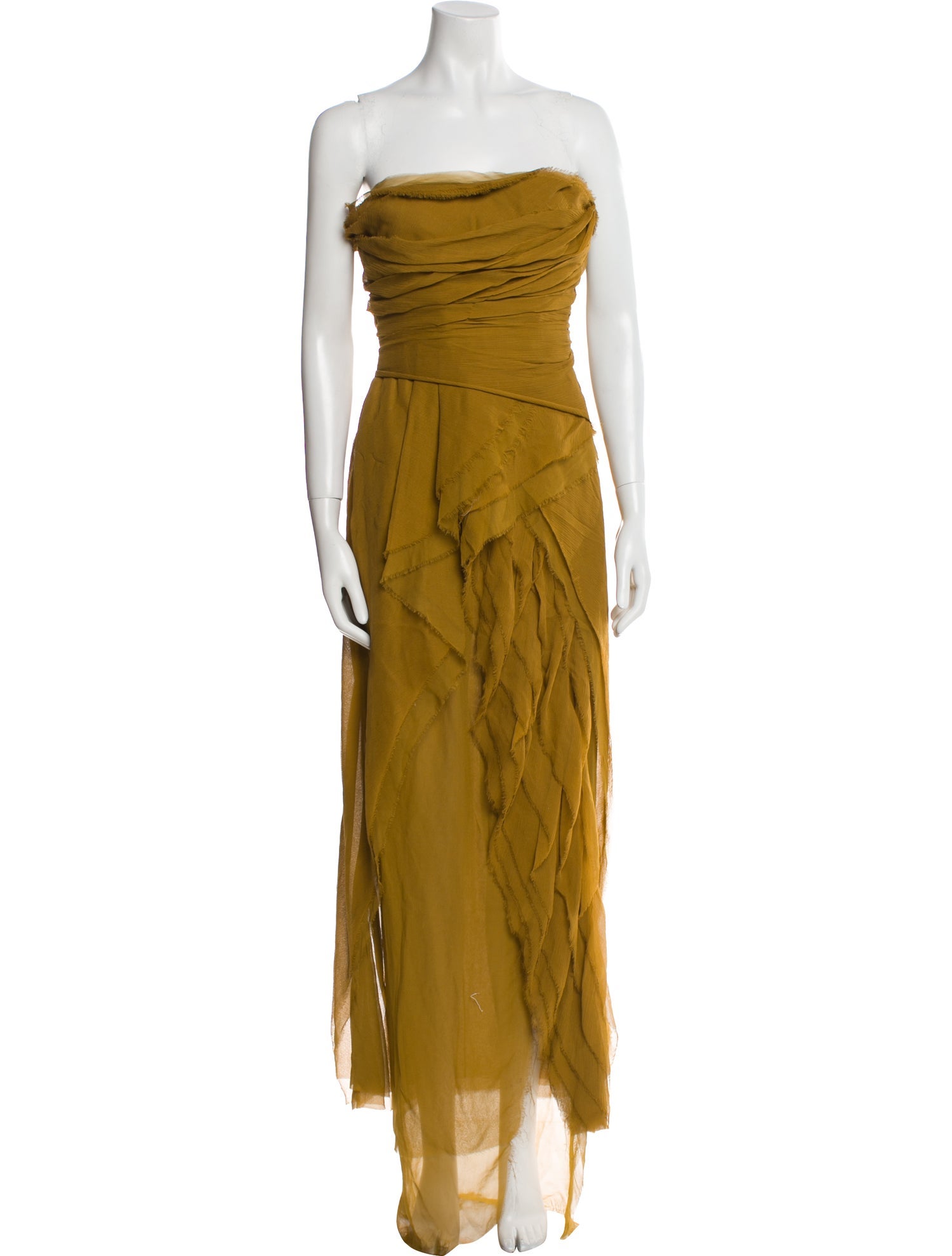 J. Mendel Silk Long Dress