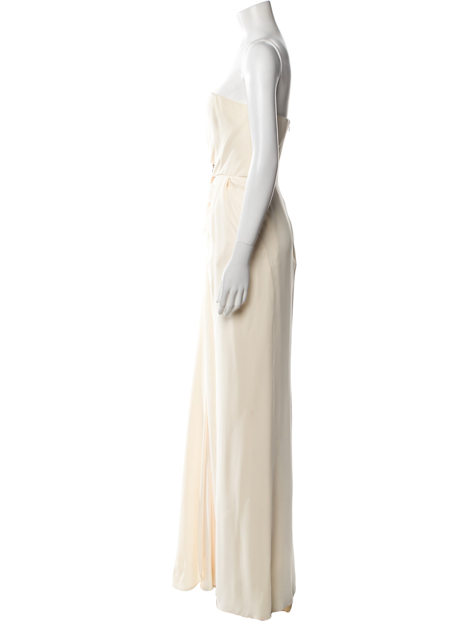 J. Mendel One-Shoulder Long Dress