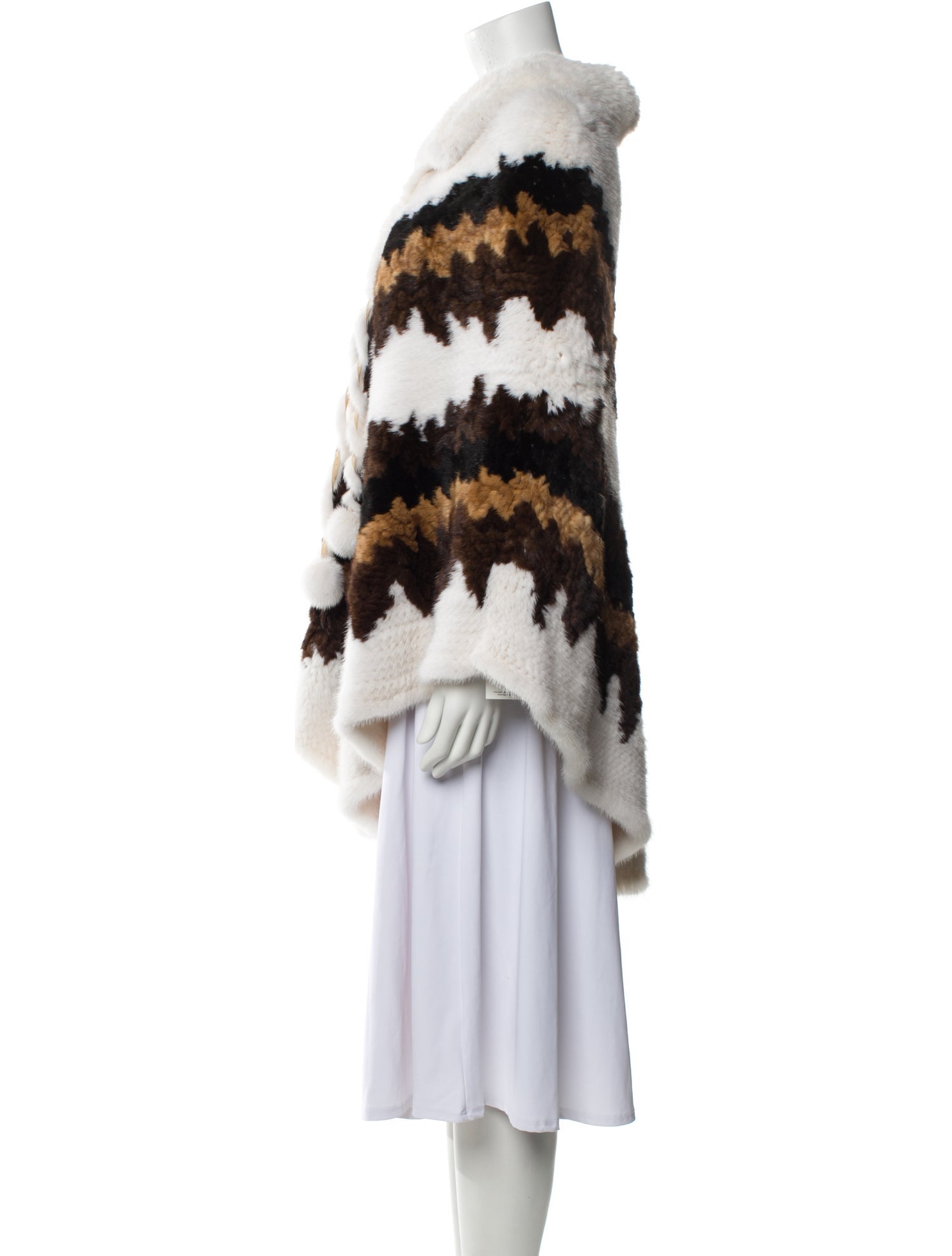 J. Mendel Fur Striped Jacket