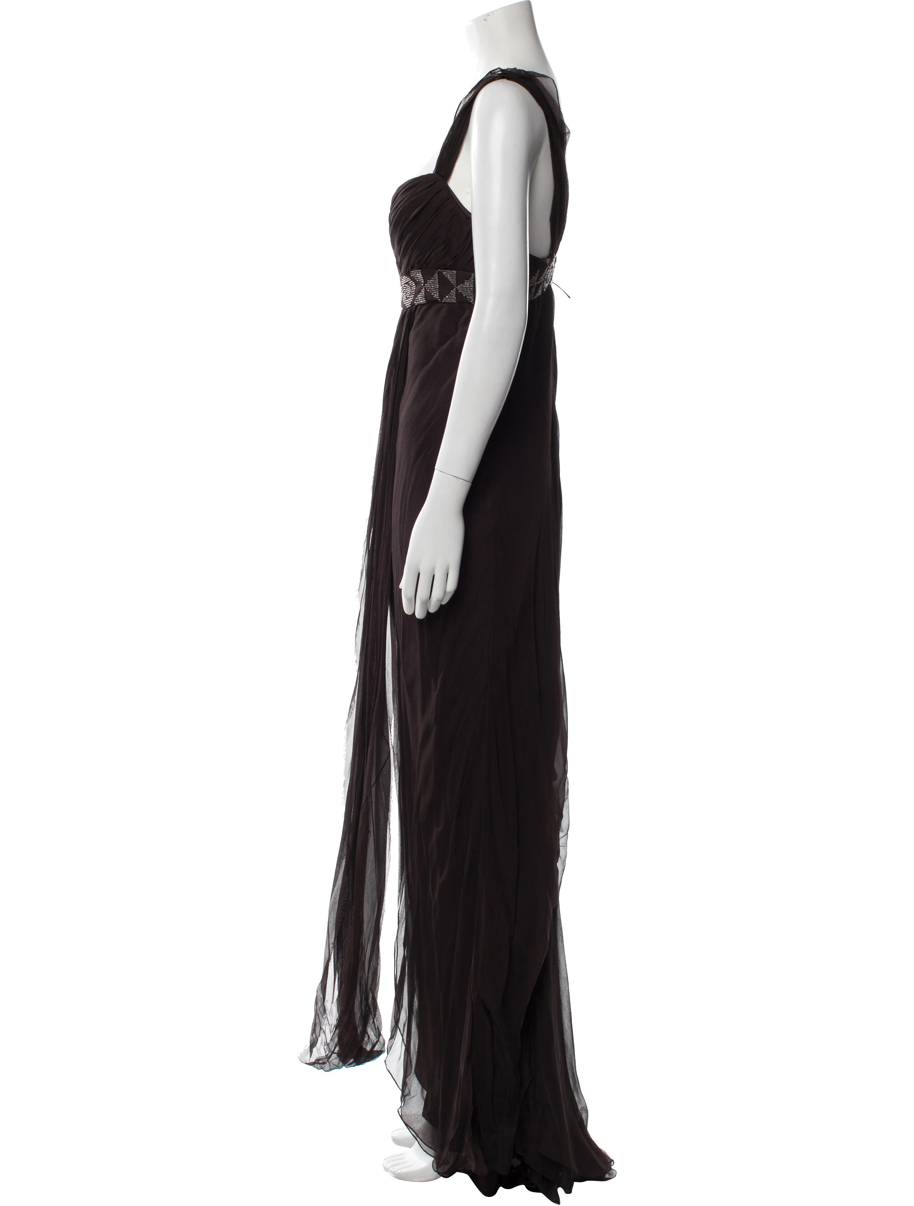 J. Mendel Cowl Neck Long Dress