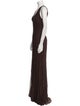 J. Mendel V-Neck Long Dress