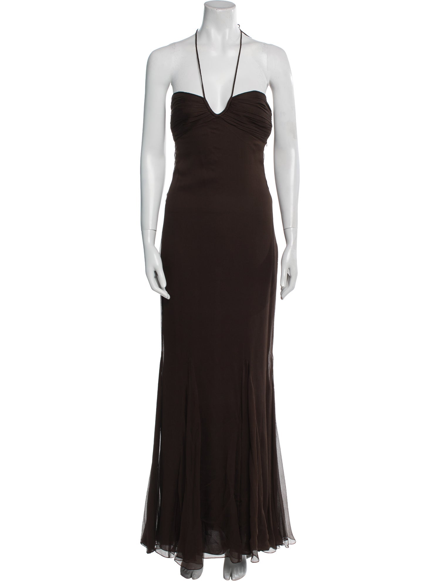 J. Mendel Halterneck Long Dress