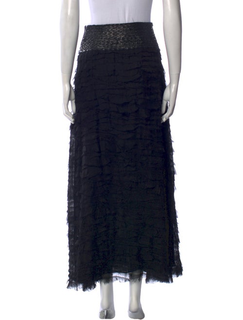 J. Mendel Ruffle Embellishment Midi Length Skirt