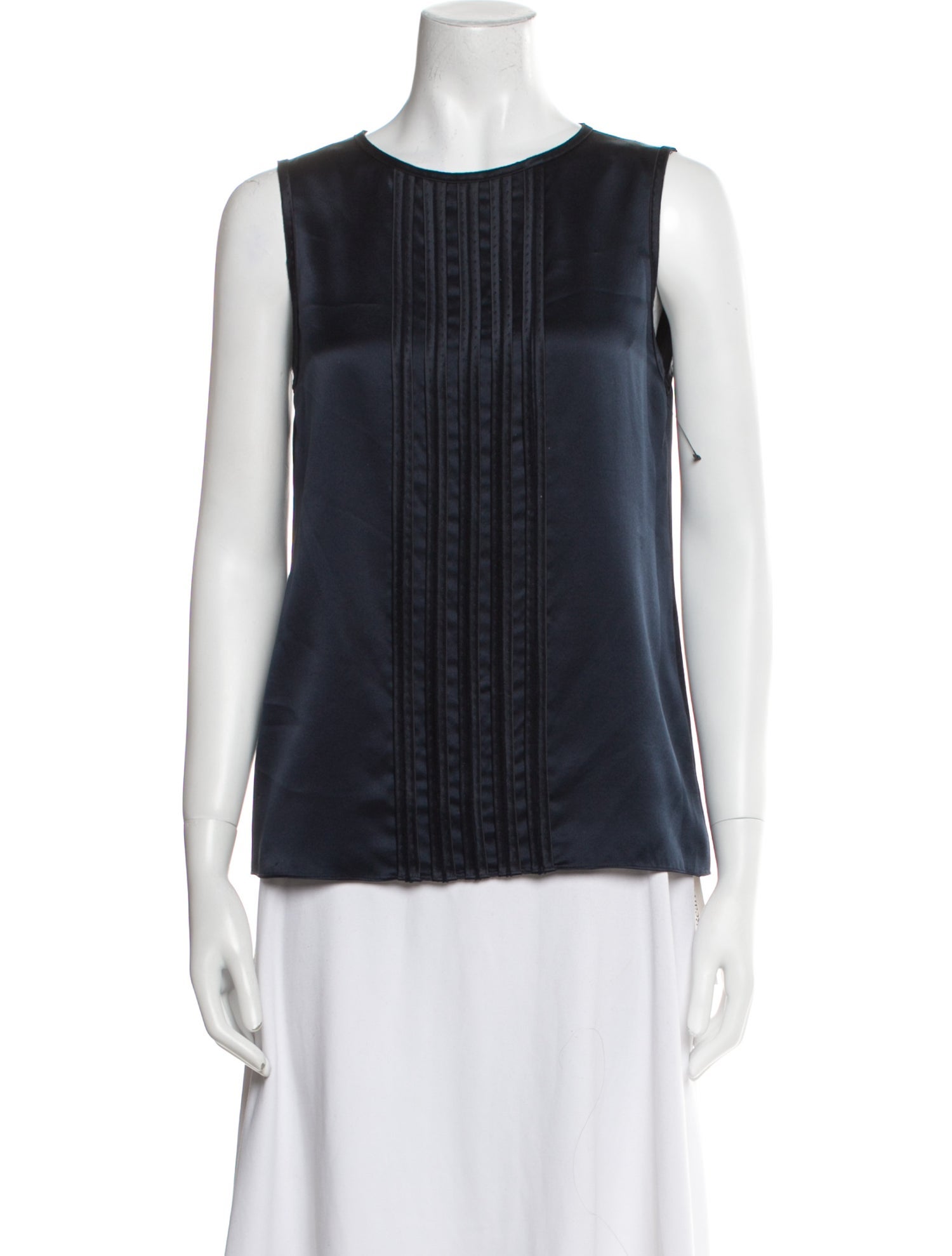 J. Mendel Silk Crew Neck Top