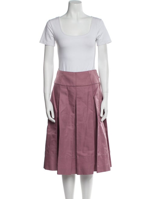 J. Mendel Pleated Accents Skirt Suit