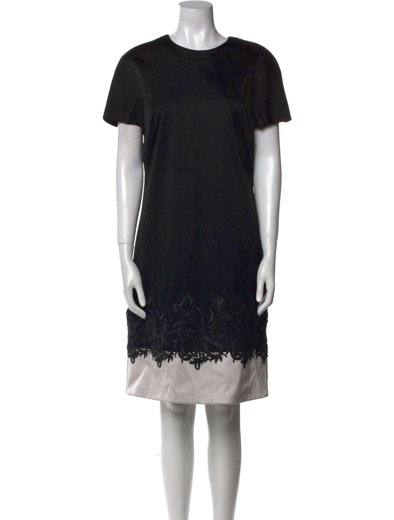 J. Mendel Lace Pattern Knee-Length Dress