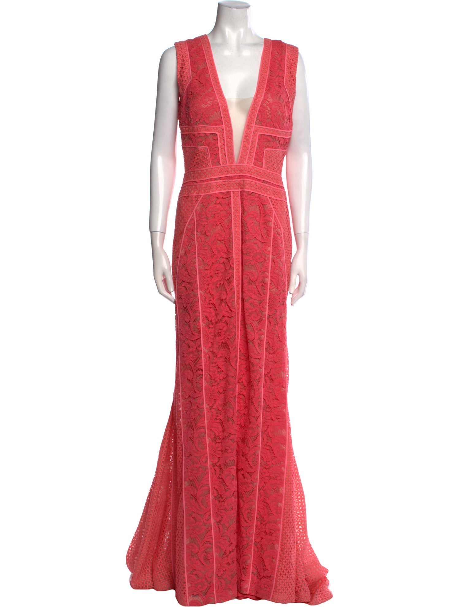 J. Mendel Lace Long Dress