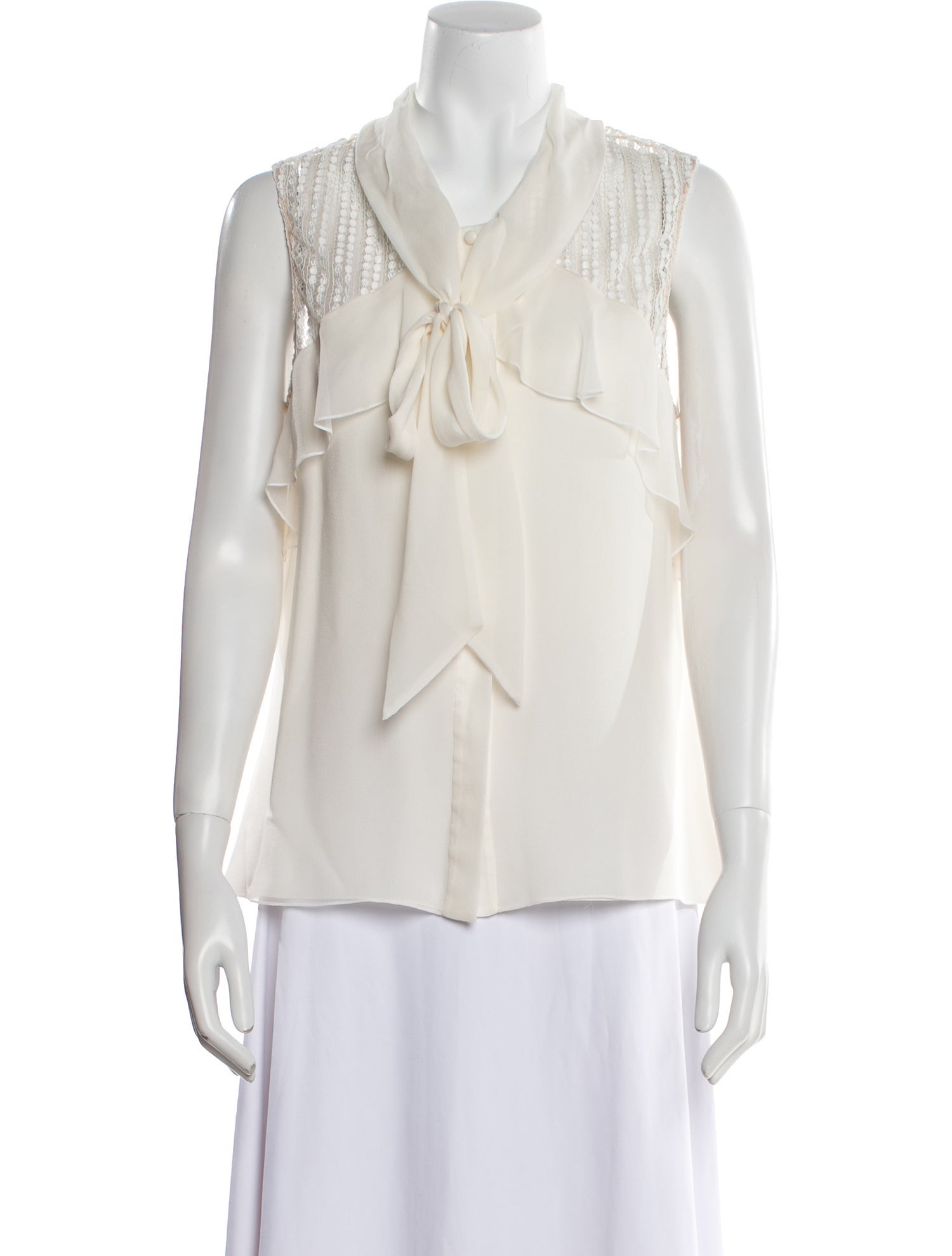 J. Mendel Silk V-Neck Blouse