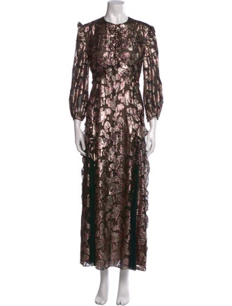 J. Mendel Silk Long Dress