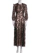 J. Mendel Silk Long Dress