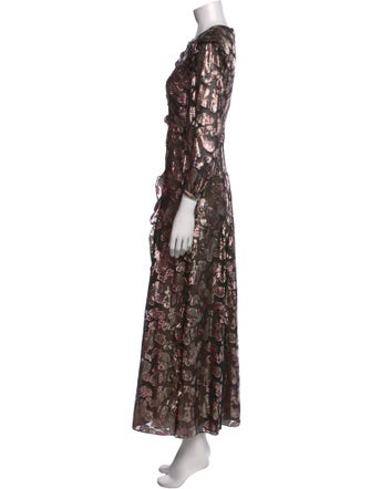 J. Mendel Silk Long Dress