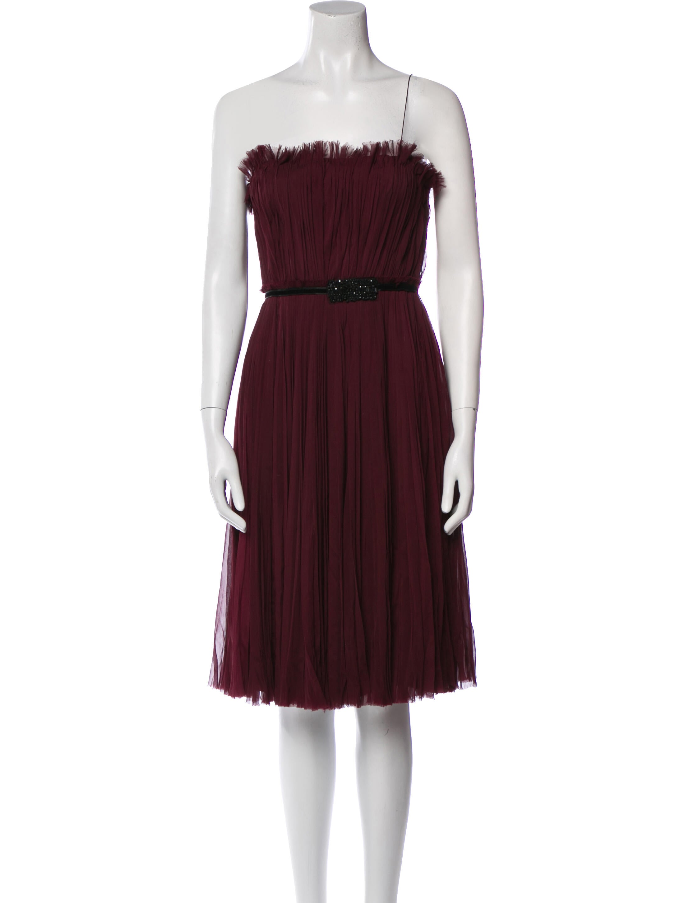 J. Mendel Strapless Long Dress