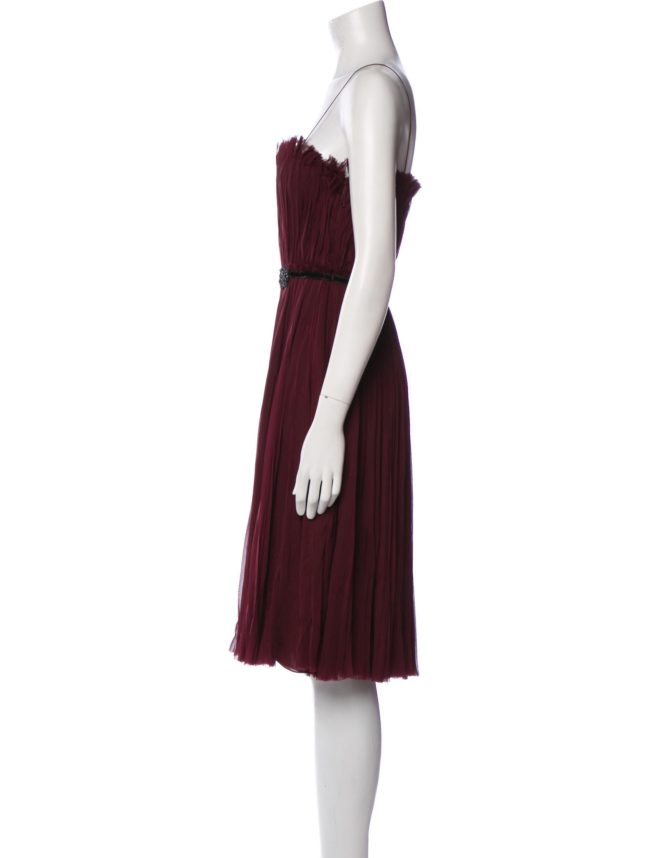 J. Mendel Strapless Long Dress