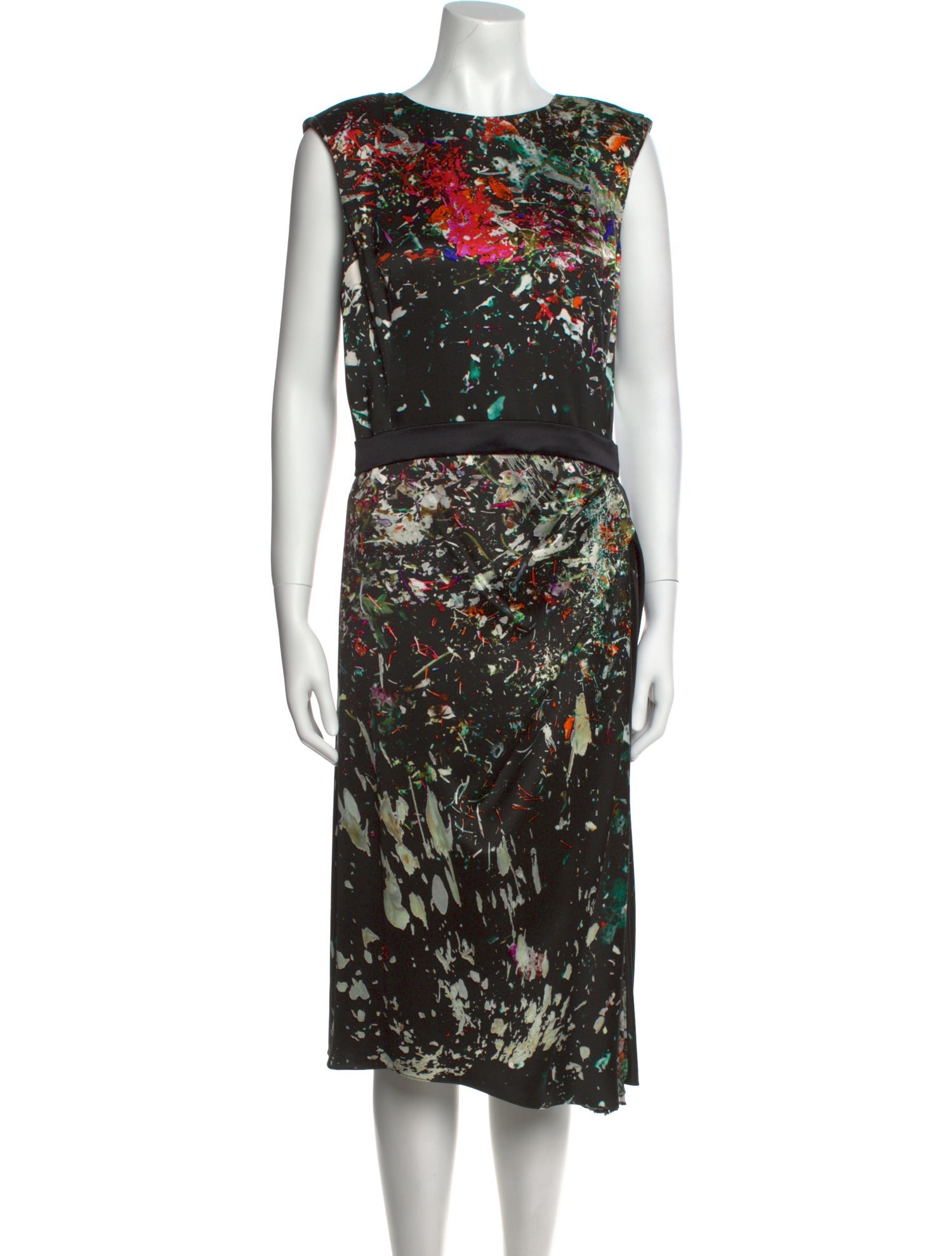 J. Mendel Silk Midi Length Dress