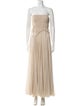 J. Mendel Strapless Long Dress