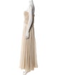 J. Mendel Strapless Long Dress
