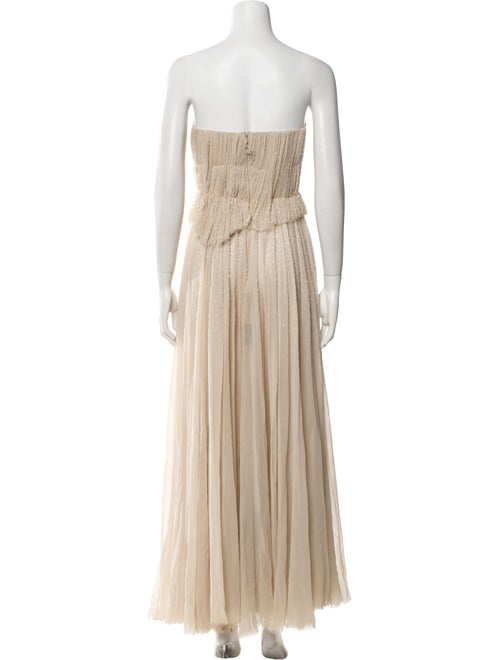 J. Mendel Strapless Long Dress