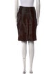 J. Mendel Ponyhair Knee-Length Skirt