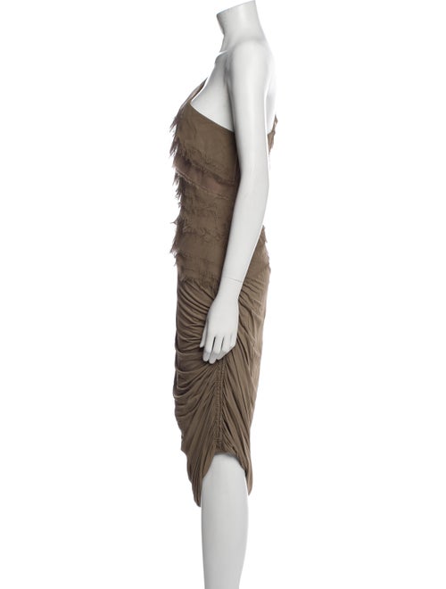 J. Mendel One-Shoulder Midi Length Dress