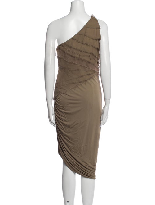 J. Mendel One-Shoulder Midi Length Dress