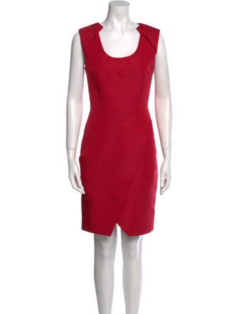 J. Mendel Scoop Neck Mini Dress