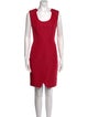 J. Mendel Scoop Neck Mini Dress