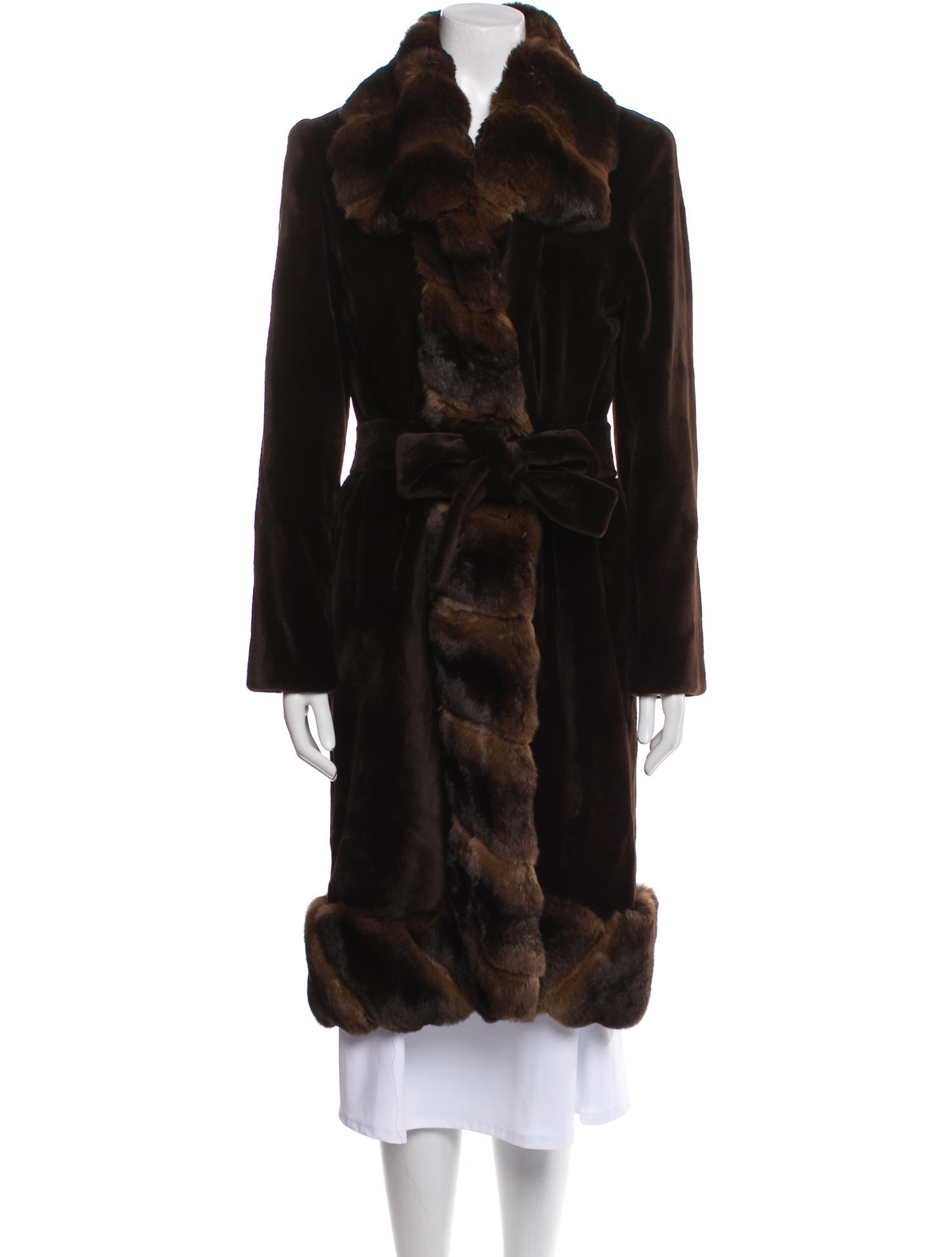 J. Mendel Mink Faux Fur Coat