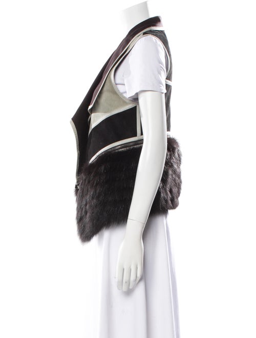 J. Mendel Striped Fur Jacket