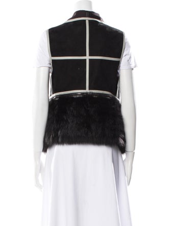 J. Mendel Striped Fur Jacket