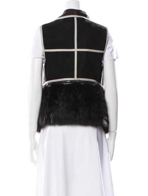J. Mendel Striped Fur Jacket