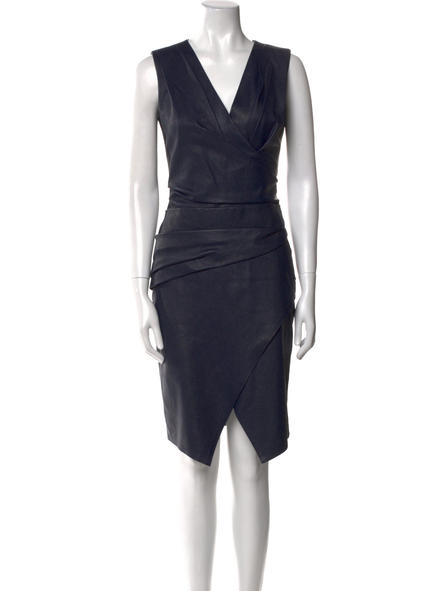 J. Mendel Lamb Leather Knee-Length Dress