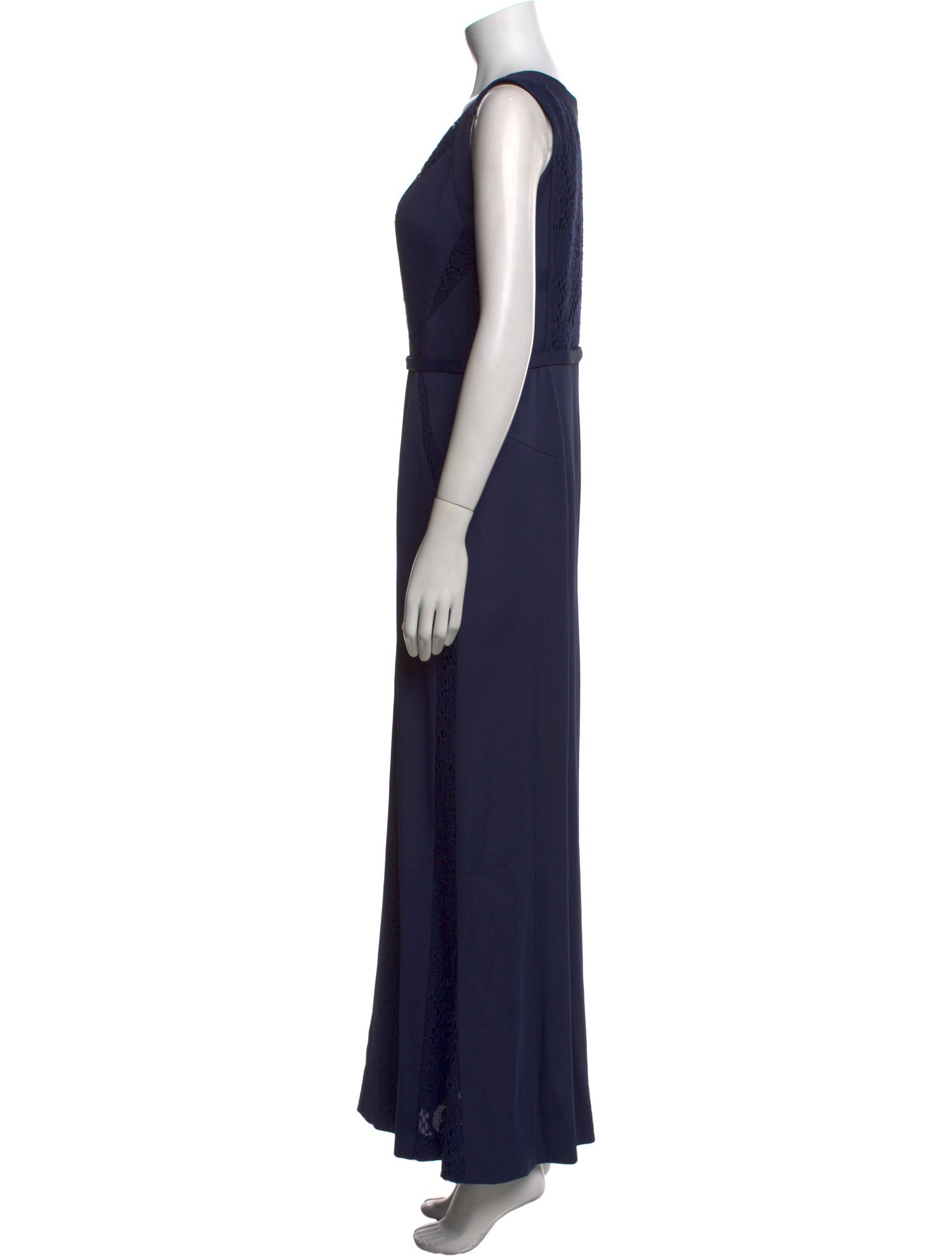 J. Mendel V-Neck Long Dress